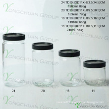 Wholesale Machine Made -Moulded Glass Storage Bottle Set